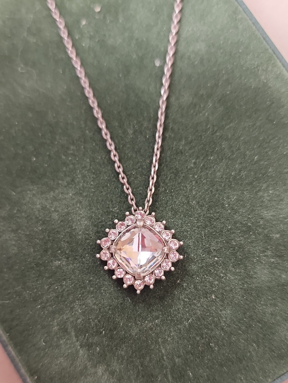 Brighton Demantur Short Crystal Silver Retired Necklace